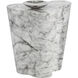 Ava 22 X 22 inch Marble Look Outdoor Side Table, Large